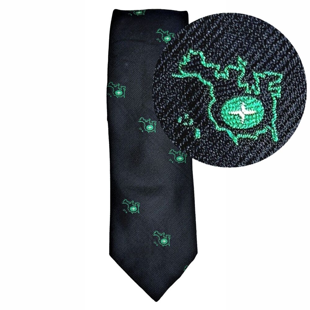 Mens Formal Silk Necktie Americana USA Map Novelty Workwear Business